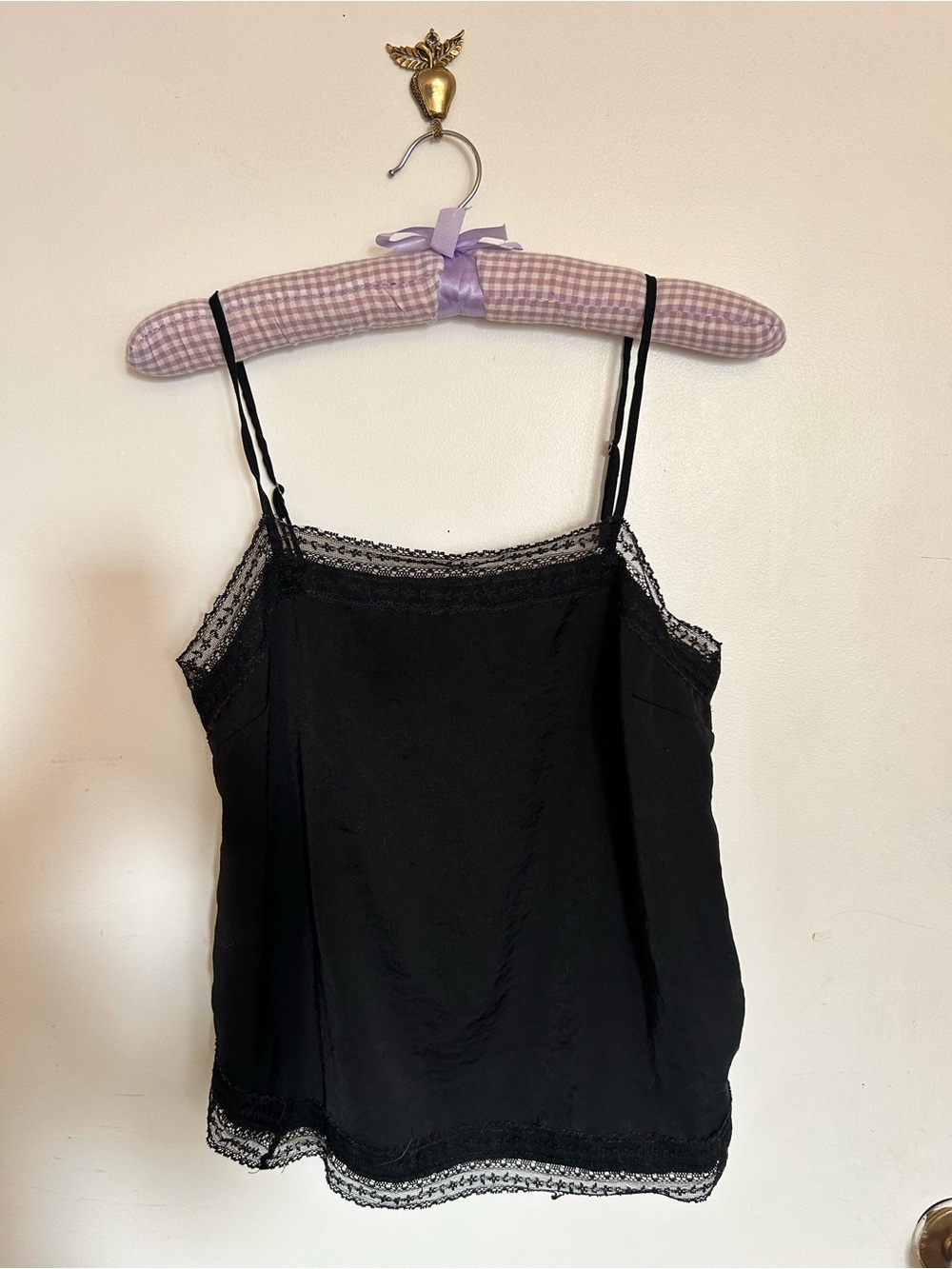 Abercrombie and fitch women’s black lace tank top size small